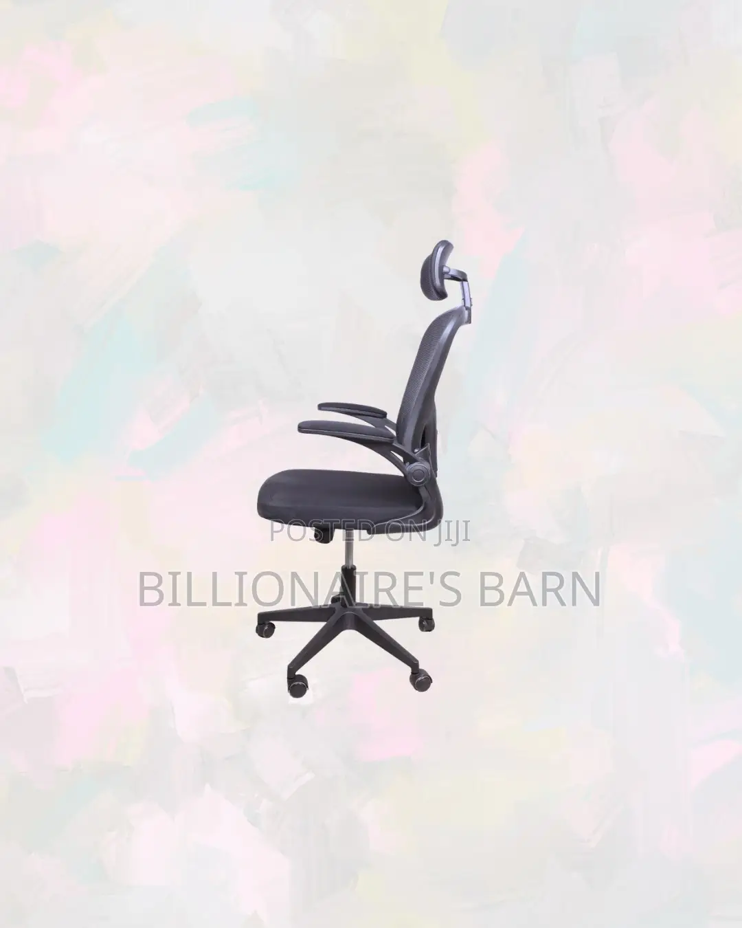 Practical Grey Ergonomic Office Chair With Headrest for Work From Home