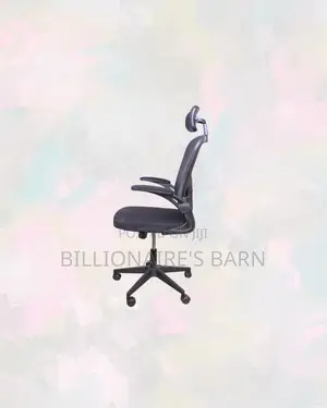 Practical Grey Ergonomic Office Chair With Headrest for Work From Home