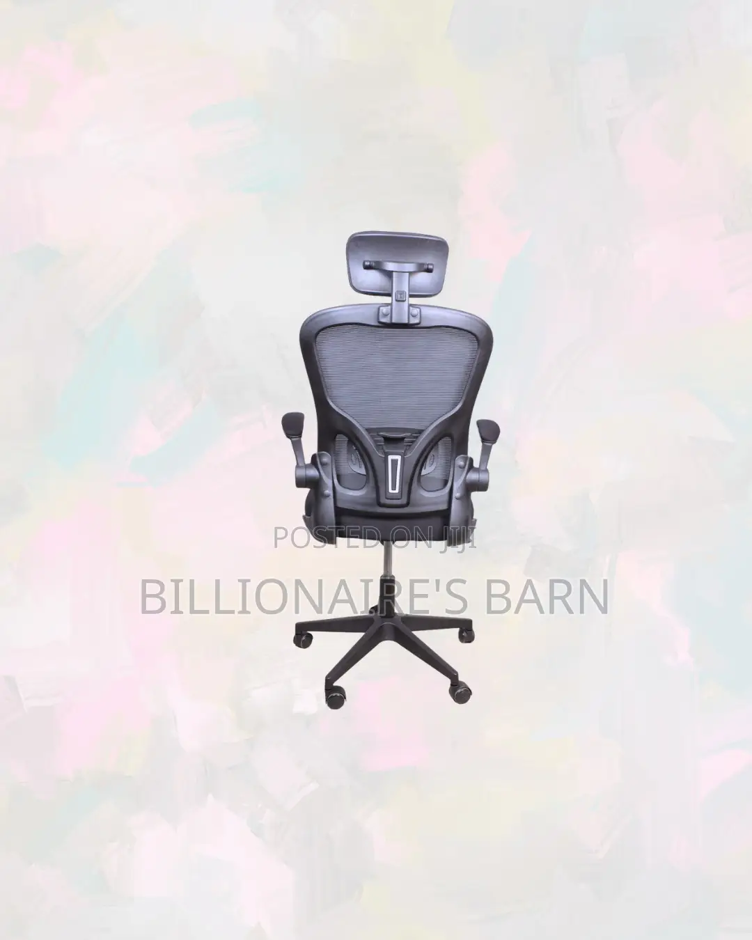 Practical Grey Ergonomic Office Chair With Headrest for Work From Home