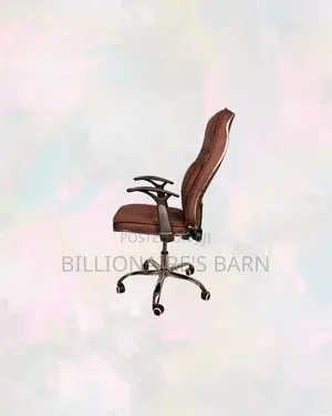 Practical Ergonomic Executive Leather Chair High Back, Work From Home