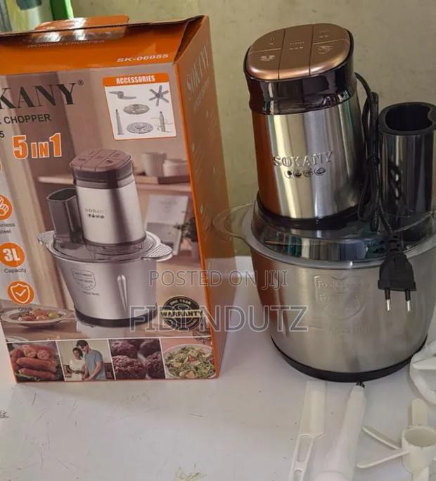 800watts Sokany 3ltrs Wonder Chopper/5 in 1 Chopper