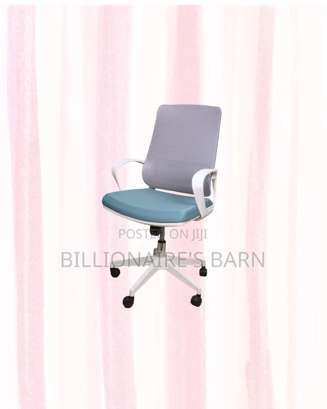 Practical White Mid Back Mesh Office Chair for Work From Home