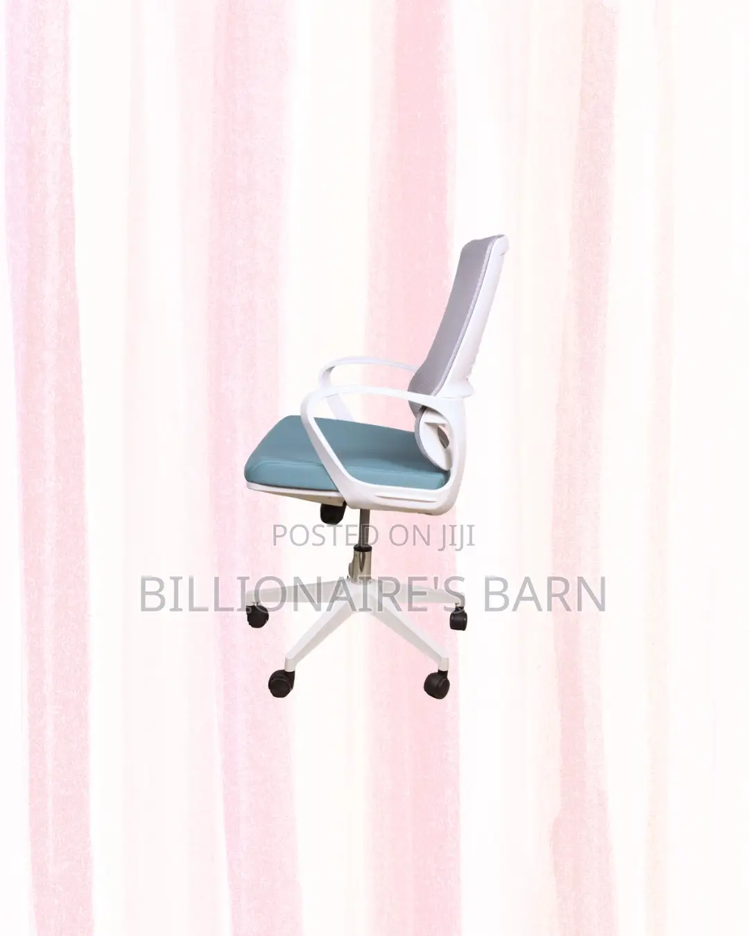 Practical White Mid Back Mesh Office Chair for Work From Home