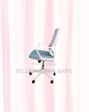 Practical White Mid Back Mesh Office Chair for Work From Home