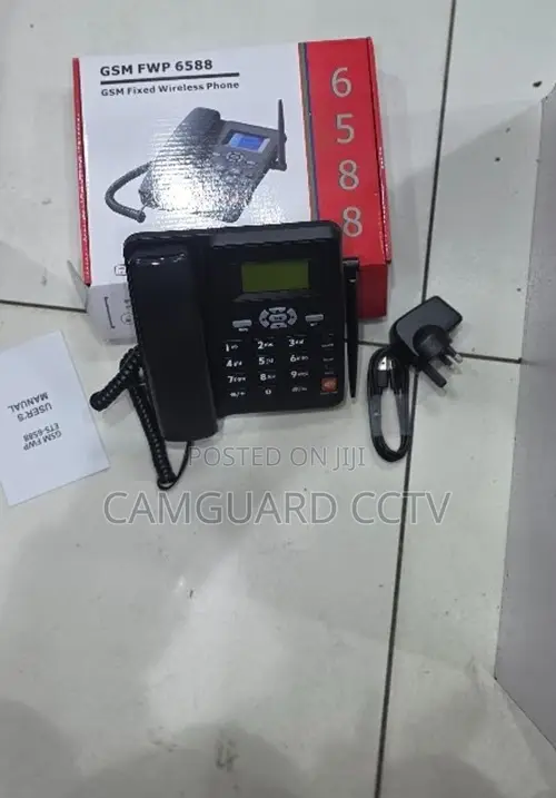 6588 Dual Sim GSM Office Telephone With Battery Backup