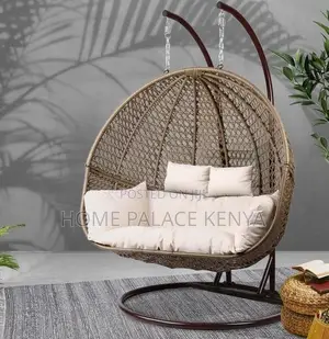 Swing Chair: Haven Double Seater Rattan Swing With Stand