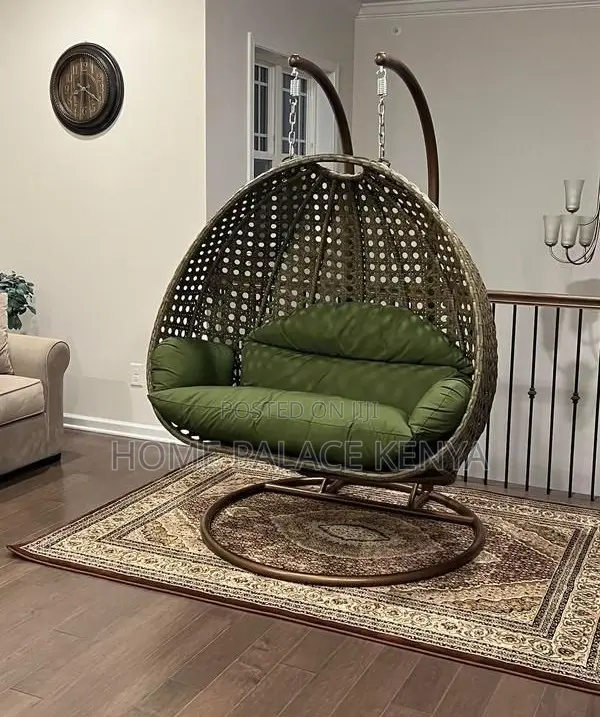 Swing Chair: Haven Double Seater Rattan Swing With Stand