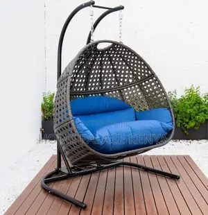 Swing Chair: Haven Double Seater Rattan Swing With Stand