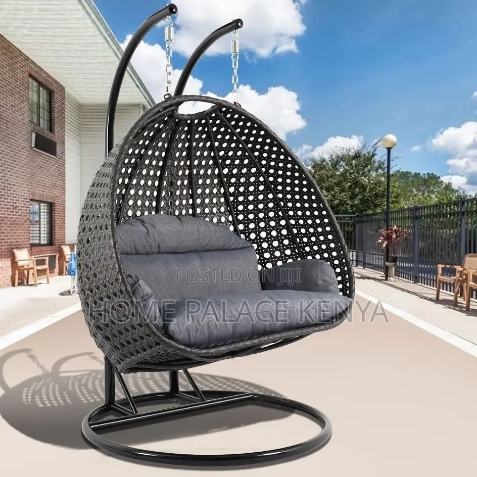 Swing Chair: Haven Double Seater Rattan Swing With Stand