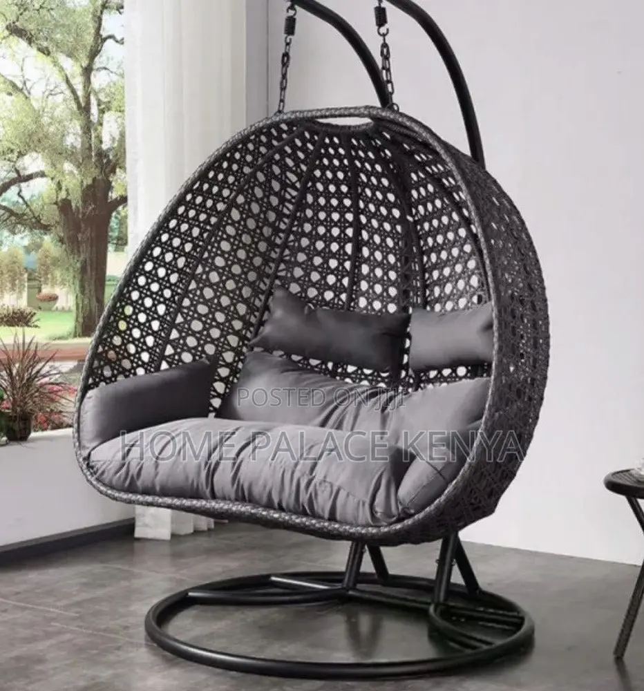 Swing Chair: Haven Double Seater Rattan Swing With Stand