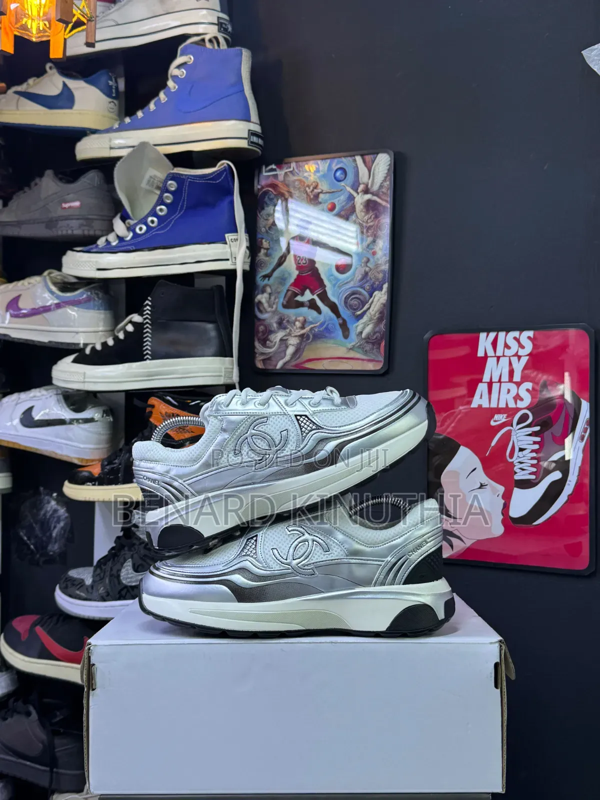 Channel Trainers White and Silver