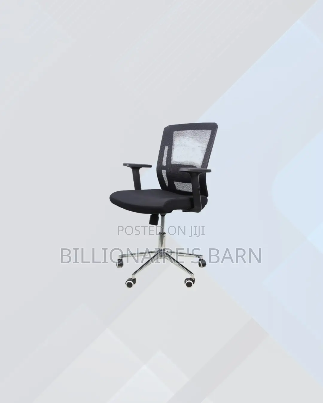Practical Barn Origin Chair Mid Back Chrome for Work From Home