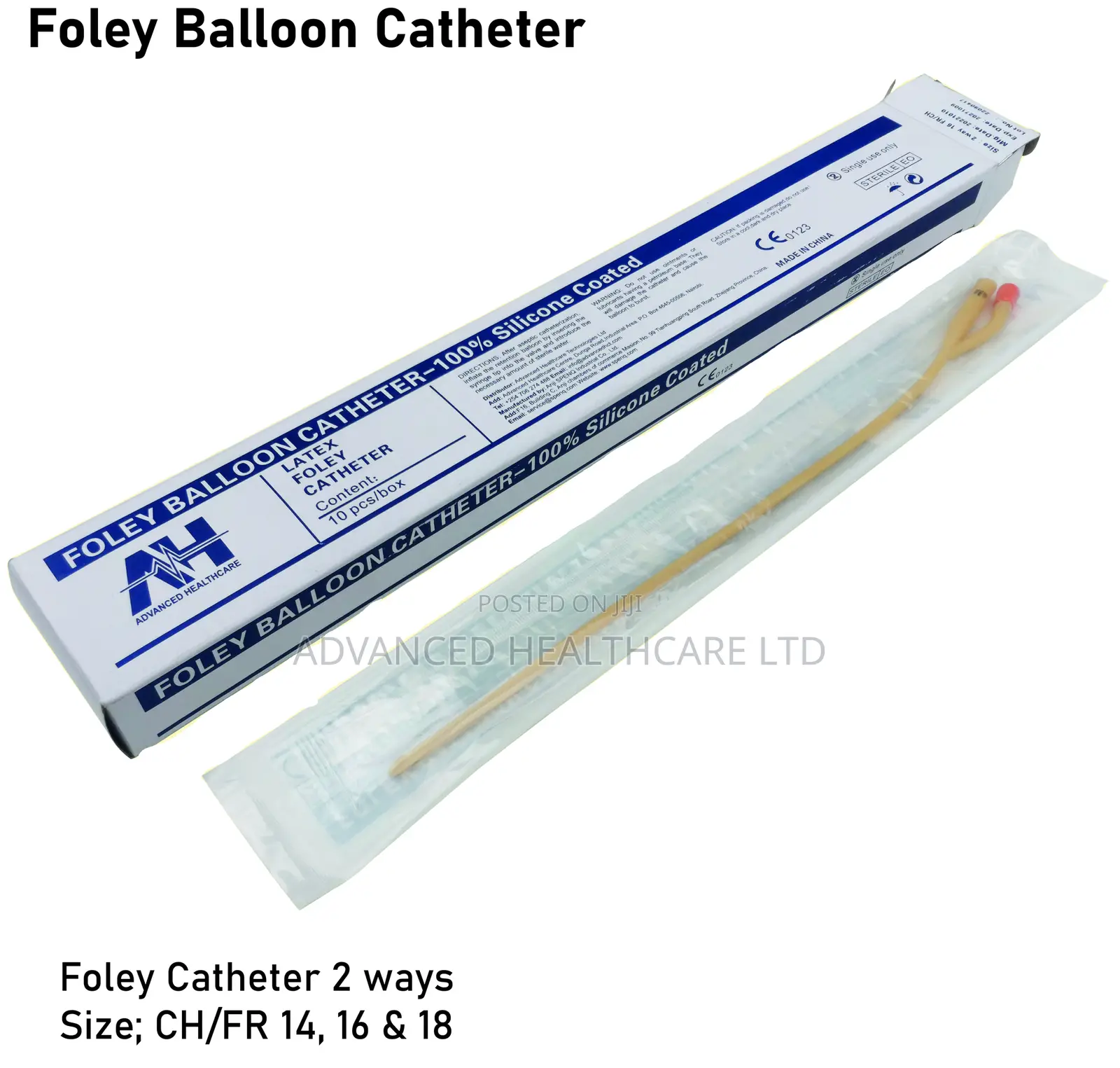 Foley Balloon Catheter 2 Way (Silicone Coated)