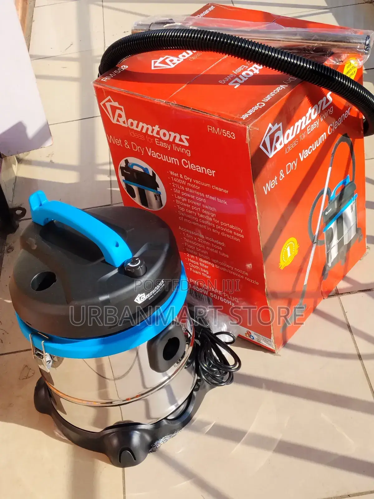 Ramtons 21l Wet and Dry Vacuum Cleaner