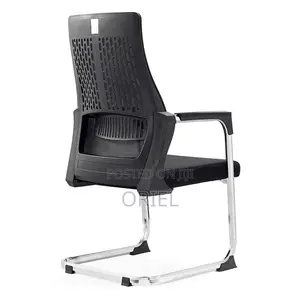 Office Chair : Mid-Back Sled Base Clerical Office Seat