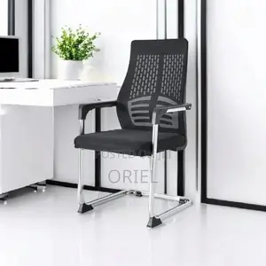 Office Chair : Mid-Back Sled Base Clerical Office Seat