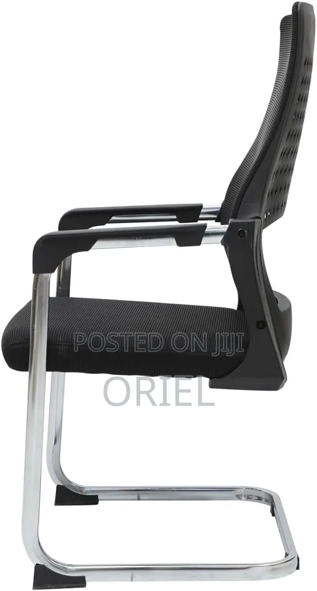Office Chair : Mid-Back Sled Base Clerical Office Seat