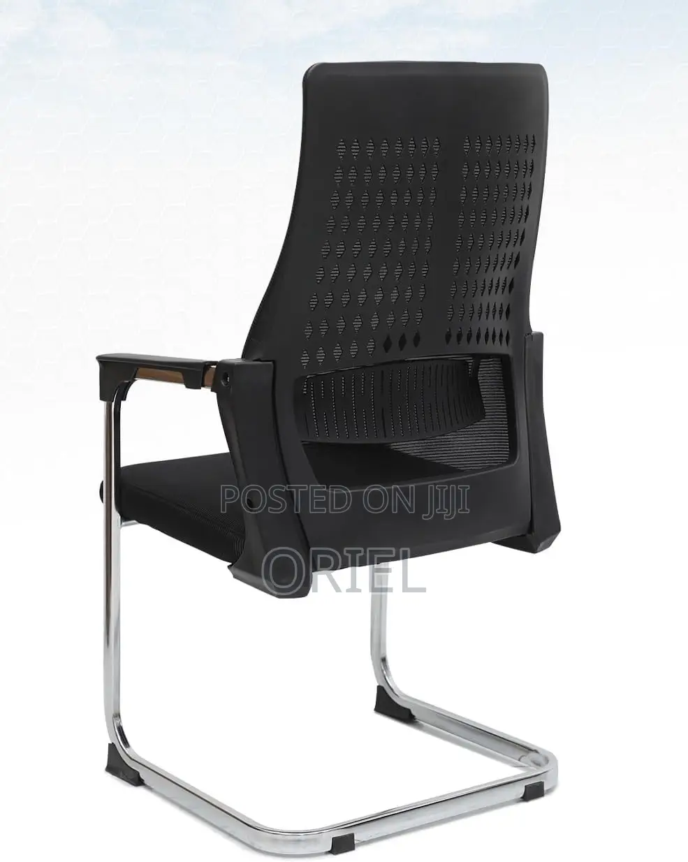 Office Chair : Mid-Back Sled Base Clerical Office Seat