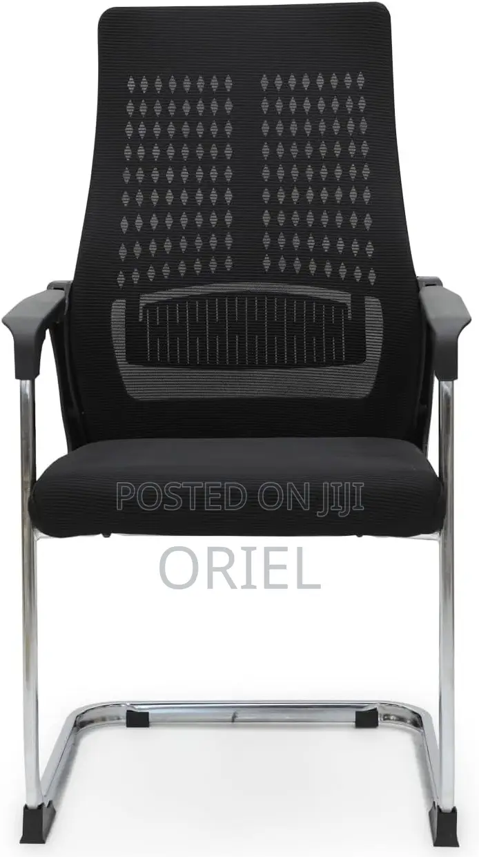 Office Chair : Mid-Back Sled Base Clerical Office Seat