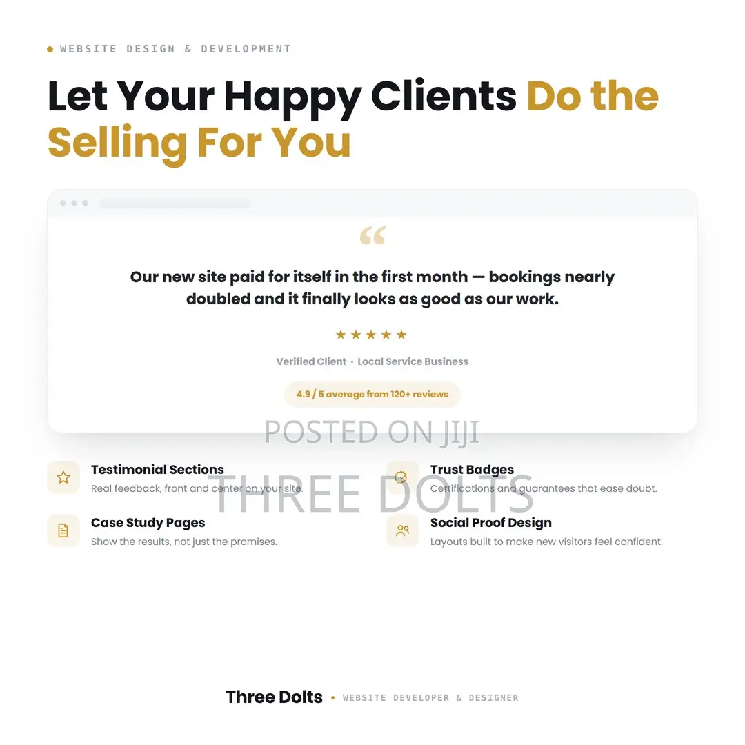 Website Design With Built-in Trust Testimonials