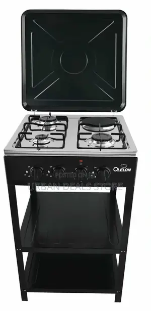 Olelon 3+1 Standing Cooker With Shelves