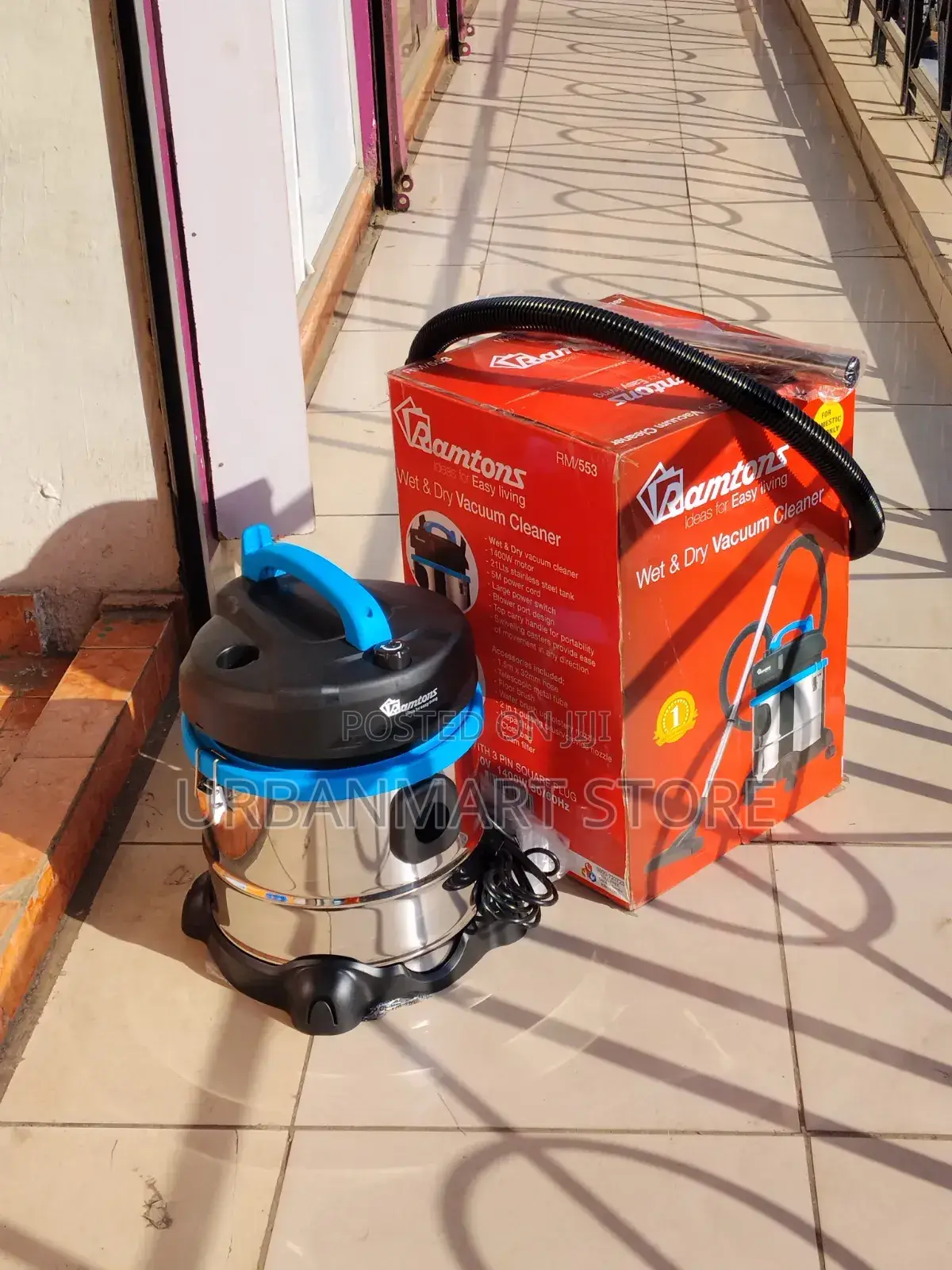 Ramtons Heavy Duty Wet Dry Vacuum Cleaner 21l