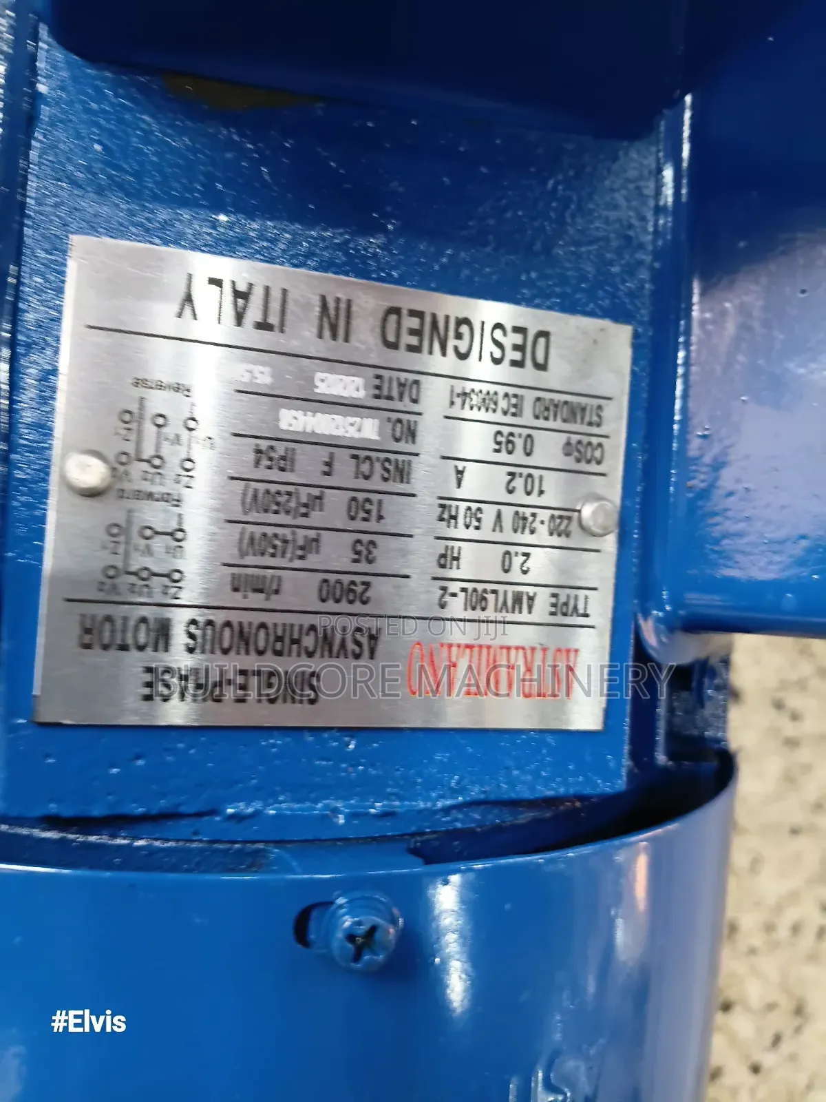 2.0hp High-Speed Single Phase Electric Motar