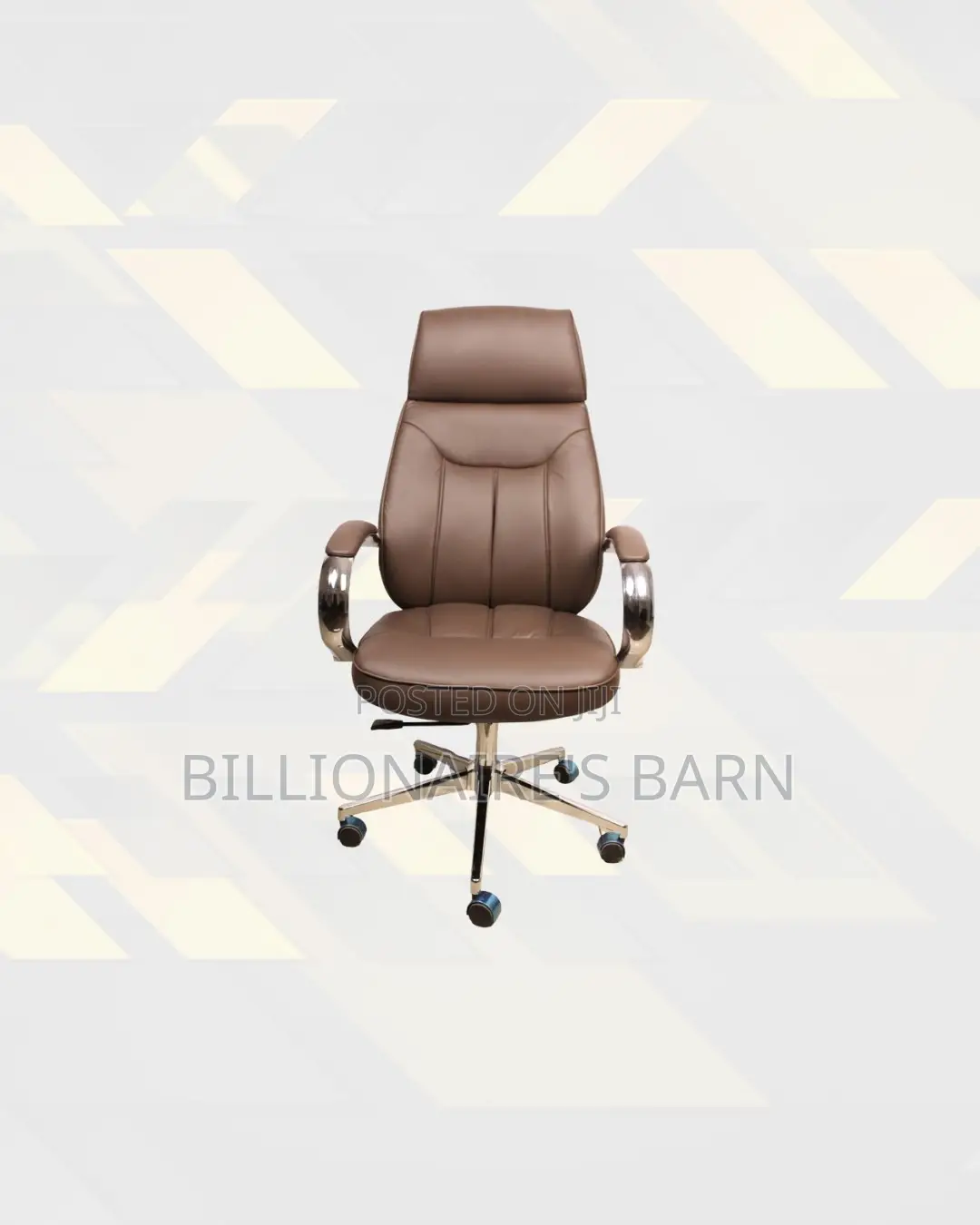 Practical Brown Executive Chair High Back for Office Meeting Comfort