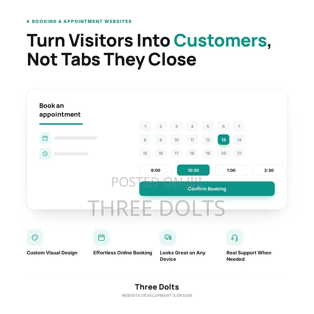 Website Developer for Booking Appointment Businesses