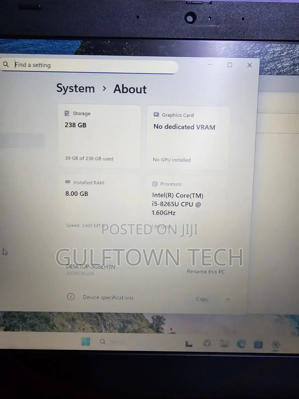 Laptop Lenovo ThinkPad L490 8GB Intel Core i5 SSD 256GB