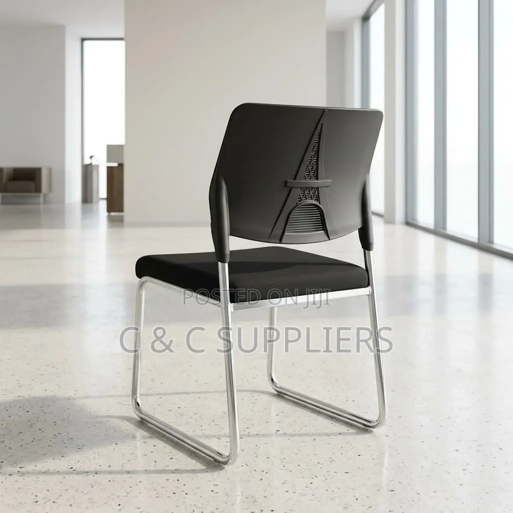Chrome Base Mesh Reception Chair