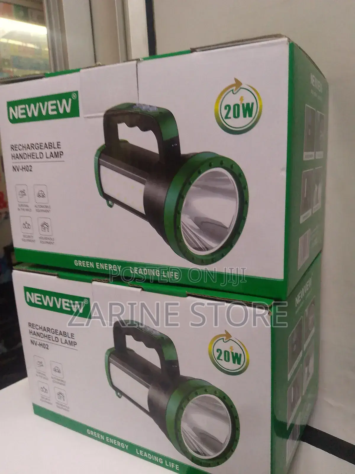 Newvew Rechargeable Handheld Lamp 20w Home Emergency Light 10hr Bright