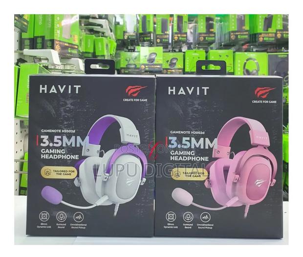 Havit Gamenote H2002d 3.5mm Gaming Headphone *Black+Green*