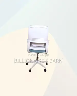 Practical White Mid Back Mesh Office Chair for Office Meeting Comfort