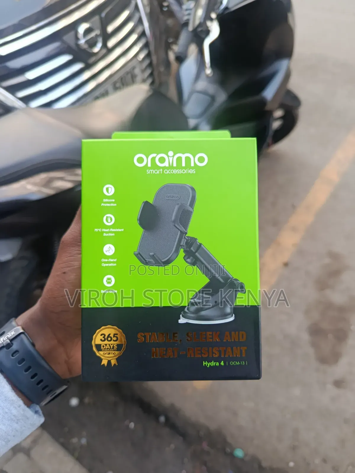 Oraimo Phone Holder Suction Hydra 4 Holder