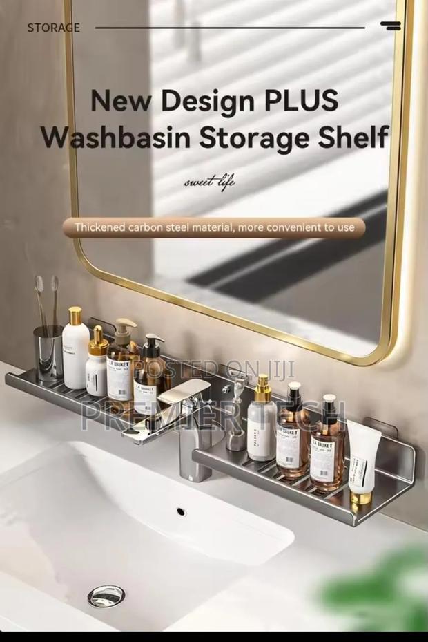 Metallic Faucet Storage Rack . 50cm Long