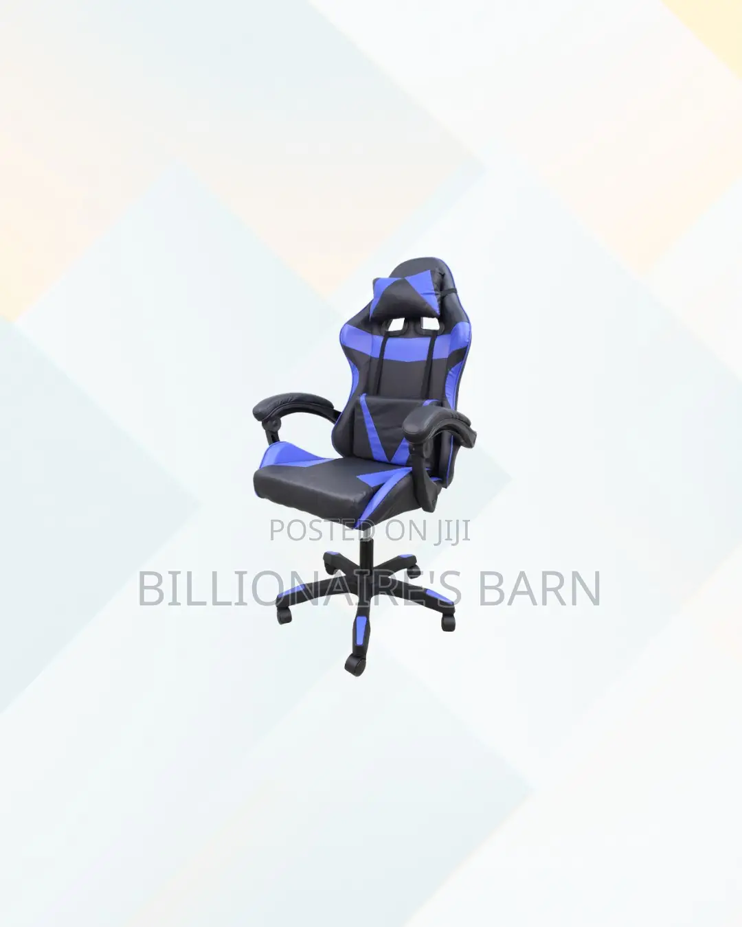 Practical Blue Racing Gaming Chair Ergonomic Support for Game Comfort