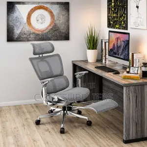 Swivel White Orthopedic Mesh Chair
