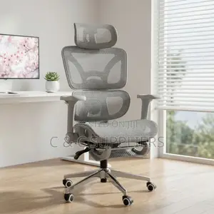 Swivel White Orthopedic Mesh Chair
