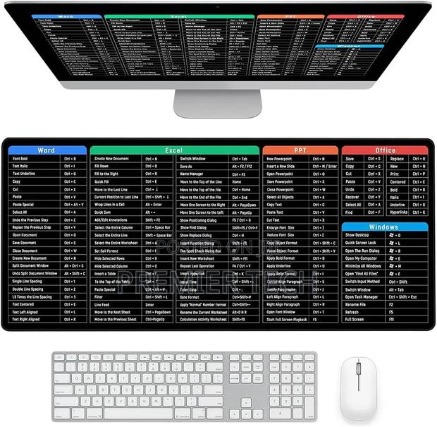 Excel Cheat Sheet Mouse Pad .30*60 Cm - thumbnail 2