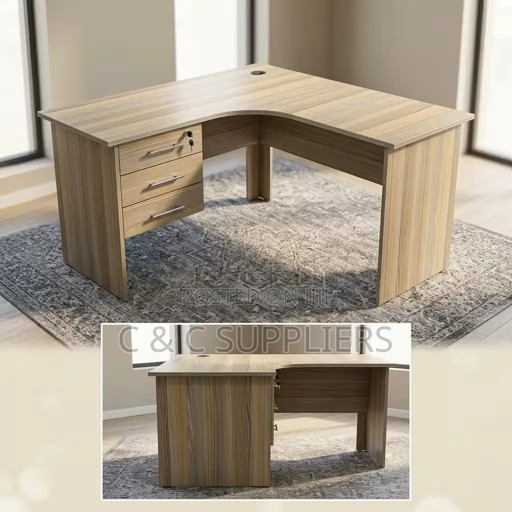 Customized C C Curved Study Desk-140cm