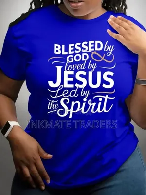 Round Neck Blue T-Shirt Available Now