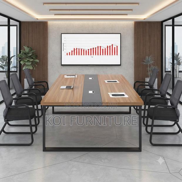Boardroom Table; 2.4 Meter Boardroom Meeting Room Multi-Persontable - main view
