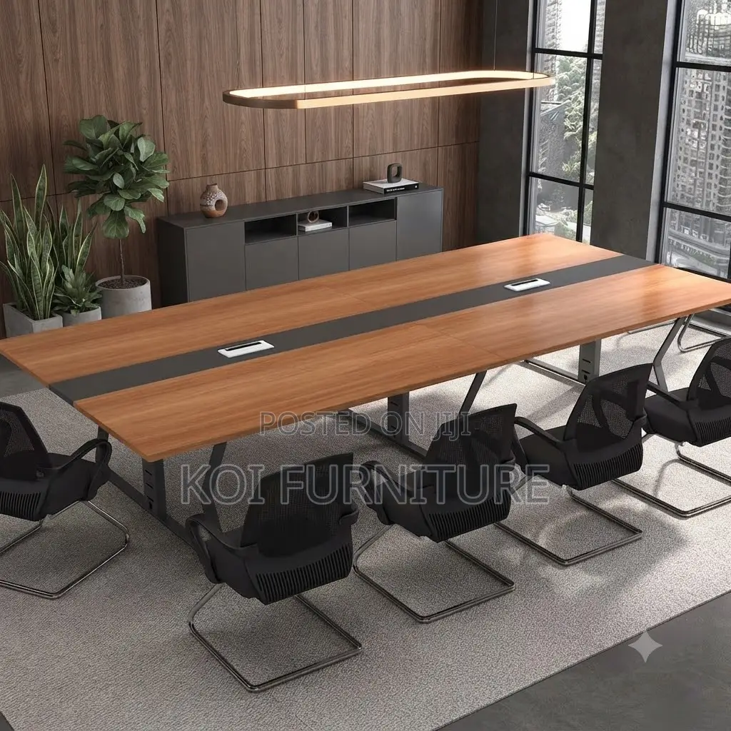 Boardroom Table; 2.4 Meter Boardroom Meeting Room Multi-Persontable