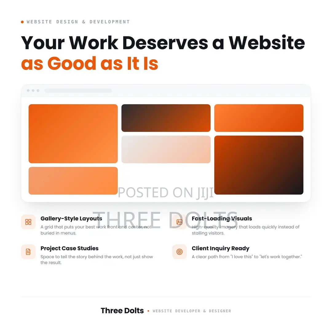 Portfolio Website Design for Creatives, Photographers and Studios
