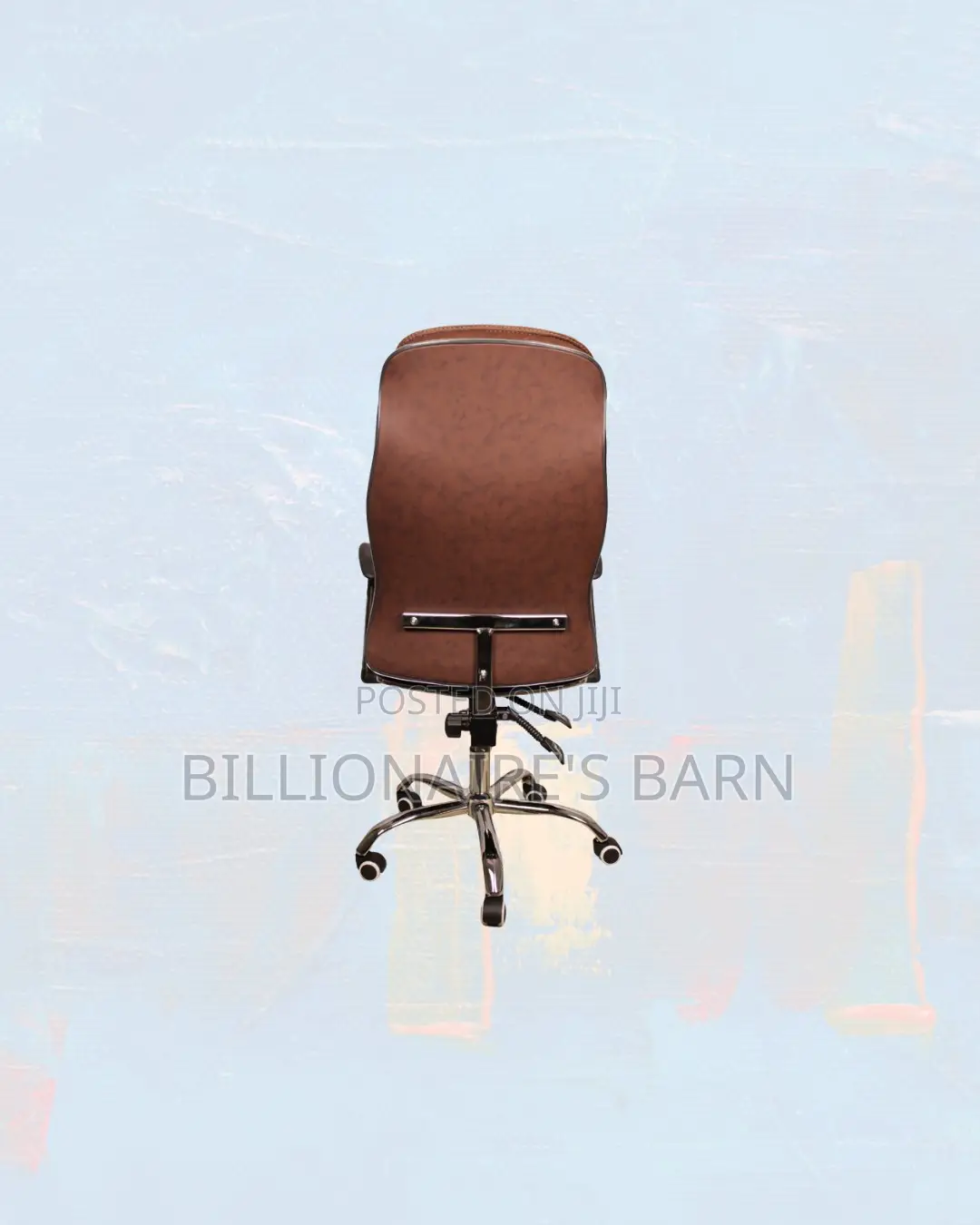 Ergonomic Executive Leather Chair High Back for Shared Office Use
