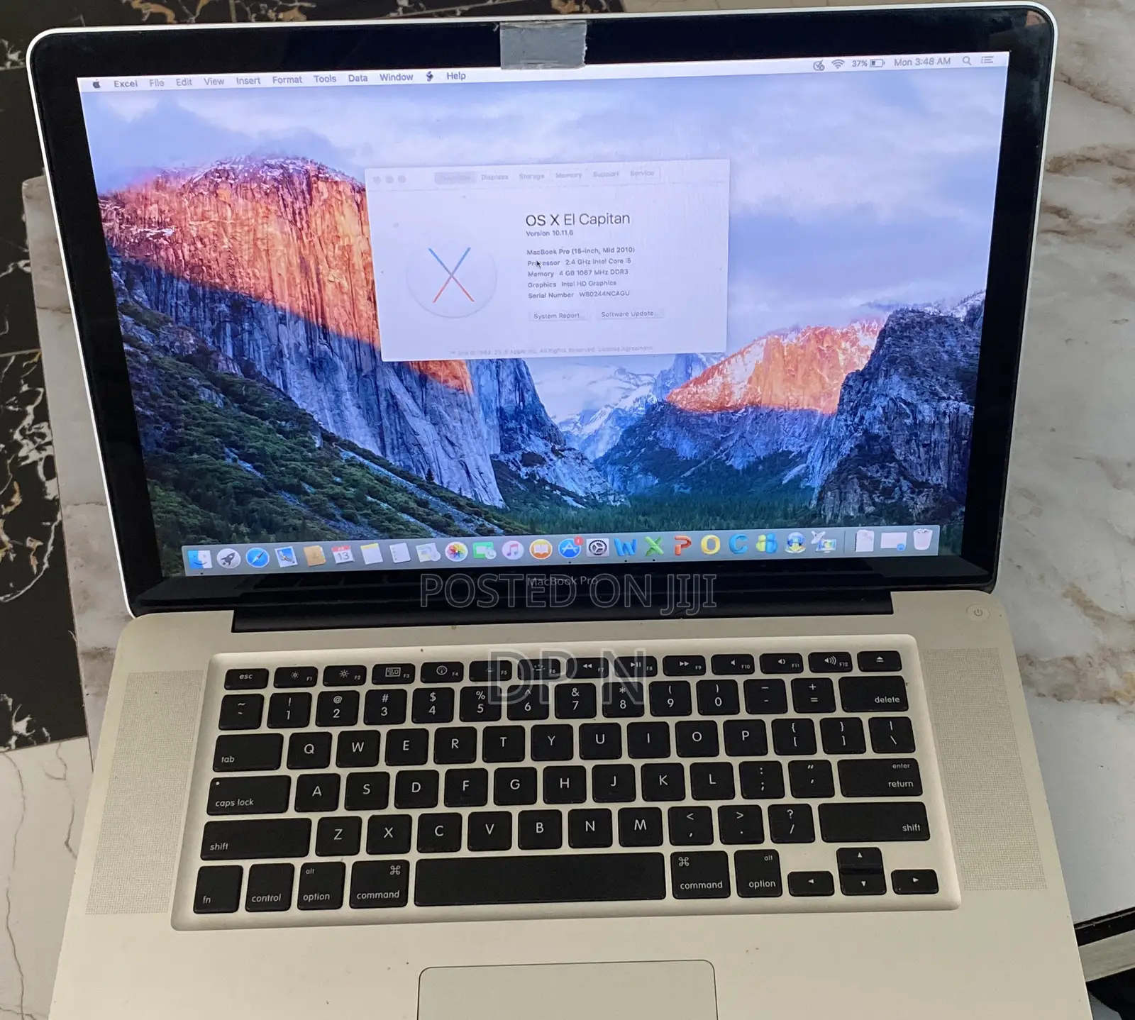 Laptop Apple MacBook Pro 2010 4GB Intel Core i5 HDD 320GB