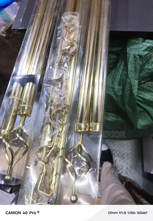 Gold Curtain Rods 2m and 3m Curtain Rods
