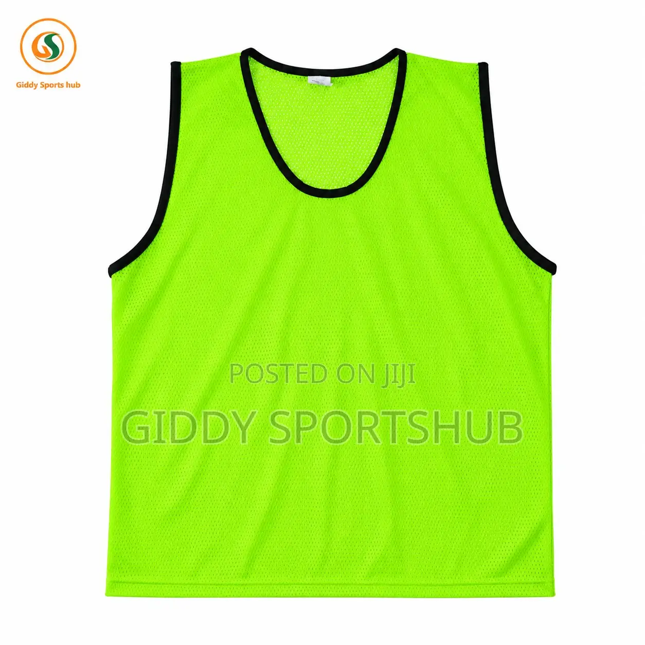 Matchday Football Training Vest - Neon Green