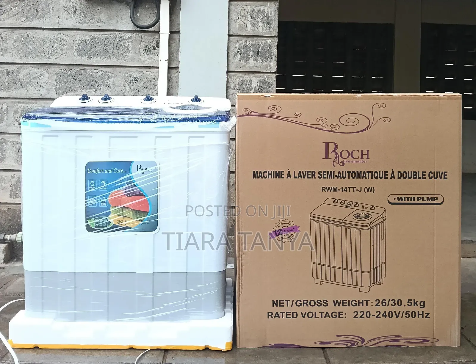 Roch Washing Machine 14kgs Top Load Semi Auto